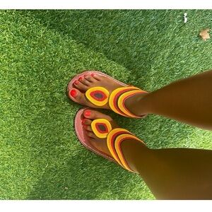 Colorful Beaded Sandals